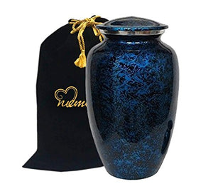 Forest Blue Cremation Urn for Ashes - Memorials4u