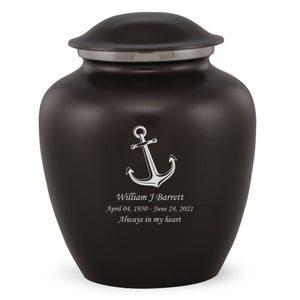 Grace Anchor Adult Cremation Urn in Black, Grace Anchor Adult Custom Engraved Urns for Ashes in Black, Embrace Anchor Adult Cremation Urn in Black, Embrace Anchor Adult Urn for Ashes in Black, Embrace Anchor Cremation Urn in Black, Embrace Anchor Urn for Ashes in Black, Grace Anchor Urn for Ashes in Black, Grace Anchor Cremation Urn in Black - Memorials4u