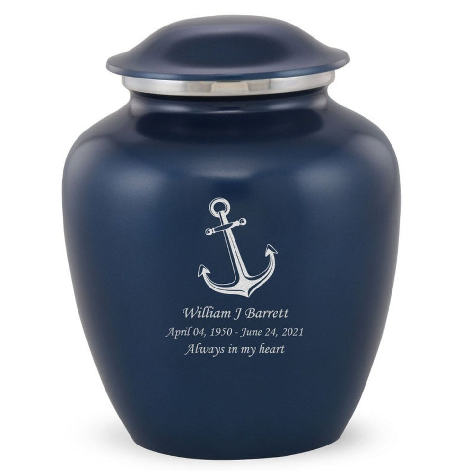 Grace Anchor Adult Cremation Urn in Blue, Grace Anchor Adult Custom Engraved Urns for Ashes in Blue, Embrace Anchor Adult Cremation Urn in Blue, Embrace Anchor Adult Urn for Ashes in Blue, Embrace Anchor Cremation Urn in Blue, Embrace Anchor Urn for Ashes in Blue, Grace Anchor Urn for Ashes in Blue, Grace Anchor Cremation Urn in Blue - Memorials4u