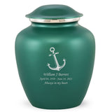 Grace Anchor Adult Cremation Urn in Green, Grace Anchor Adult Custom Engraved Urns for Ashes in Green, Embrace Anchor Adult Cremation Urn in Green, Embrace Anchor Adult Urn for Ashes in Green, Embrace Anchor Cremation Urn in Green, Embrace Anchor Urn for Ashes in Green, Grace Anchor Urn for Ashes in Green, Grace Anchor Cremation Urn in Green - Memorials4u