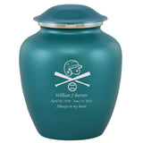 Grace Baseball Adult Cremation Urn in Teal, Grace Baseball Adult Custom Engraved Urns for Ashes in Teal, Embrace Baseball Adult Cremation Urn in Teal, Embrace Baseball Adult Urn for Ashes in Teal, Embrace Baseball Cremation Urn in Teal, Embrace Baseball Urn for Ashes in Teal, Grace Baseball Urn for Ashes in Teal, Grace Baseball Cremation Urn in Teal - Memorials4u