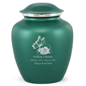 Grace Butterfly Adult Cremation Urn in Green, Grace Butterfly Adult Custom Engraved Urns for Ashes in Green, Embrace Butterfly Adult Cremation Urn in Green, Embrace Butterfly Adult Urn for Ashes in Green, Embrace Butterfly Cremation Urn in Green, Embrace Butterfly Urn for Ashes in Green, Grace Butterfly Urn for Ashes in Green, Grace Butterfly Cremation Urn in Green - Memorials4u