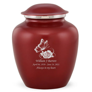 Grace Butterfly Adult Cremation Urn in Red, Grace Butterfly Adult Custom Engraved Urns for Ashes in Red, Embrace Butterfly Adult Cremation Urn in Red, Embrace Butterfly Adult Urn for Ashes in Red, Embrace Butterfly Cremation Urn in Red, Embrace Butterfly Urn for Ashes in Red, Grace Butterfly Urn for Ashes in Red, Grace Butterfly Cremation Urn in Red - Memorials4u