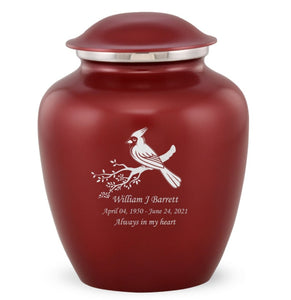 Grace Cardinal Adult Cremation Urn in Red, Grace Cardinal Adult Custom Engraved Urns for Ashes in Red, Embrace Cardinal Adult Cremation Urn in Red, Embrace Cardinal Adult Urn for Ashes in Red, Embrace Cardinal Cremation Urn in Red, Embrace Cardinal Urn for Ashes in Red, Grace Cardinal Urn for Ashes in Red, Grace Cardinal Cremation Urn in Red - Memorials4u
