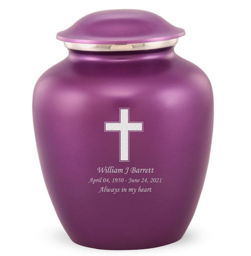 Grace Cross Adult Cremation Urn in Purple, Grace Cross Adult Custom Engraved Urns for Ashes in Purple, Embrace Cross Adult Cremation Urn in Purple, Embrace Cross Adult Urn for Ashes in Purple, Embrace Cross Cremation Urn in Purple, Embrace Cross Urn for Ashes in Purple, Grace Cross Urn for Ashes in Purple, Grace Cross Cremation Urn in Purple - Memorials4u