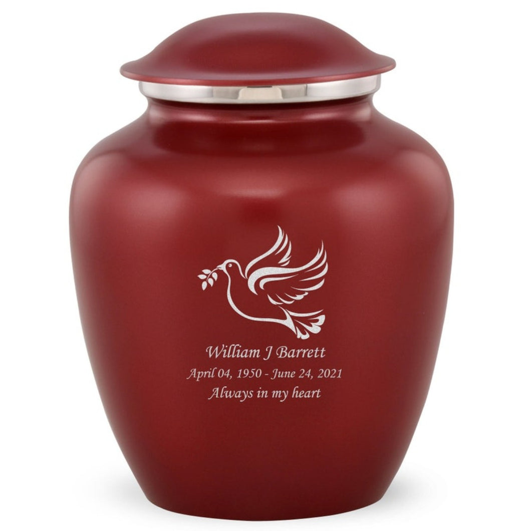 Grace Dove Adult Cremation Urn in Red, Grace Dove Adult Custom Engraved Urns for Ashes in Red, Embrace Dove Adult Cremation Urn in Red, Embrace Dove Adult Urn for Ashes in Red, Embrace Dove Cremation Urn in Red, Embrace Dove Urn for Ashes in Red, Grace Dove Urn for Ashes in Red, Grace Dove Cremation Urn in Red - Memorials4u