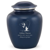 Grace Fishing Adult Cremation Urn in Blue, Grace Fishing Adult Custom Engraved Urns for Ashes in Blue, Embrace Fishing Adult Cremation Urn in Blue, Embrace Fishing Adult Urn for Ashes in Blue, Embrace Fishing Cremation Urn in Blue, Embrace Fishing Urn for Ashes in Blue, Grace Fishing Urn for Ashes in Blue, Grace Fishing Cremation Urn in Blue - Memorials4u
