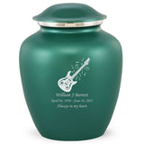 Grace Guitar Adult Cremation Urn in Green, Grace Guitar Adult Custom Engraved Urns for Ashes in Green, Embrace Guitar Adult Cremation Urn in Green, Embrace Guitar Adult Urn for Ashes in Green, Embrace Guitar Cremation Urn in Green, Embrace Guitar Urn for Ashes in Green, Grace Guitar Urn for Ashes in Green, Grace Guitar Cremation Urn in Green - Memorials4u