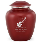 Grace Guitar Adult Cremation Urn in Red, Grace Guitar Adult Custom Engraved Urns for Ashes in Red, Embrace Guitar Adult Cremation Urn in Red, Embrace Guitar Adult Urn for Ashes in Red, Embrace Guitar Cremation Urn in Red, Embrace Guitar Urn for Ashes in Red, Grace Guitar Urn for Ashes in Red, Grace Guitar Cremation Urn in Red - Memorials4u