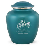 Grace Motorcycle Adult Cremation Urn in Teal, Grace Motorcycle Adult Custom Engraved Urns for Ashes in Teal, Embrace Motorcycle Adult Cremation Urn in Teal, Embrace Motorcycle Adult Urn for Ashes in Teal, Embrace Motorcycle Cremation Urn in Teal, Embrace Motorcycle Urn for Ashes in Teal, Grace Motorcycle Urn for Ashes in Teal, Grace Motorcycle Cremation Urn in Teal - Memorials4u