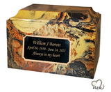 Antique Gold Cultured Marble Urn - Memorials4u