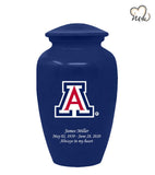 University of Arizona Wildcats College Cremation Urn- Blue - Memorials4u