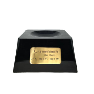 Baseball Cremation Urn with Optional Chicago White Sox Ball Decor and Custom Metal Plaque - Memorials4u
