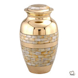 Blessing Mother of Pearl Cremation Urn, Funeral Urns - Memorials4u