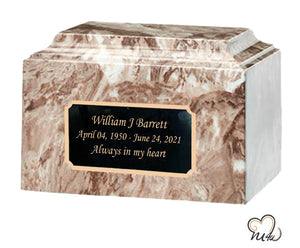 Café Cultured Marble Cremation Urn - Memorials4u