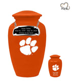 Clemson University Tigers College Cremation Urn - Orange - Memorials4u