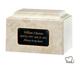 Crème Mocha Cultured Marble Urn - Memorials4u