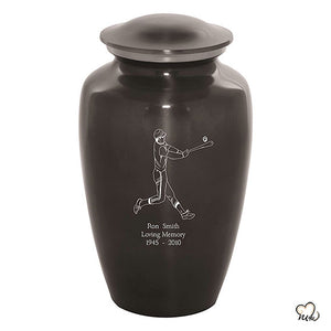 Custom Engraved Baseball Cremation Urn, Sports Urn - Memorials4u