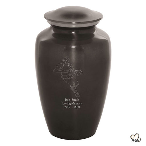 Custom Engraved Basketball Cremation Urn, Sports Urn - Memorials4u
