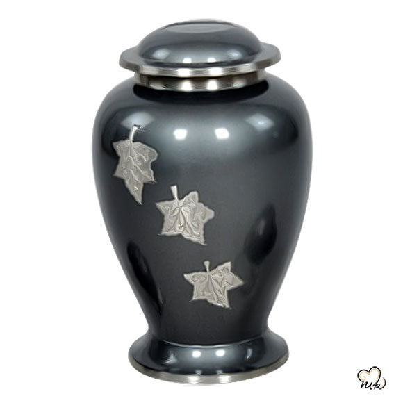 Falling Leaf Brass Cremation Urn, Brass Urns - Memorials4u