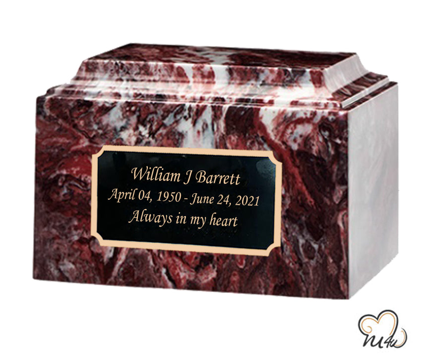 Fire Rock Cultured Marble Urn - Memorials4u