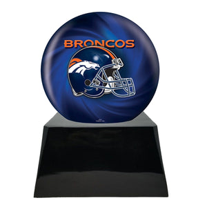 Football Sports Urns for Ashes - Football Cremation Urn and Denver Broncos Ball Decor with Custom Metal Plaque