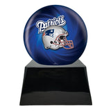  Football Cremation Urn and New England Patriots Ball Decor with Custom Metal Plaque