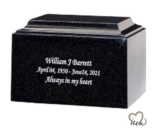 Granite Bombay Cultured Marble Urn - Memorials4u