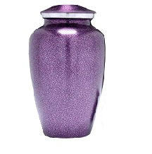 Classic Violet Purple Alloy Cremation Urn - Memorials4u