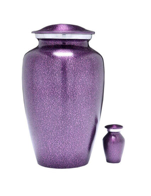 Classic Violet Purple Alloy Cremation Urn - Memorials4u