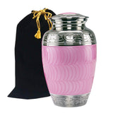 Classic Baby Pink Brass Cremation Urn - Memorials4u