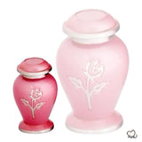 Pearl Rose Pink Cremation Urn - Memorials4u