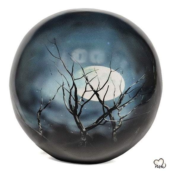 Midnight Moon Sphere of Life Adult Cremation Urn - Memorials4u