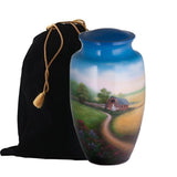 Path to the Barn Hand Painted Adult Cremation Urn - Memorials4u