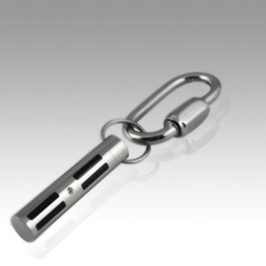 Classic Cylinder Keepsake Key Chain For Cremation Ashes - Memorials4u