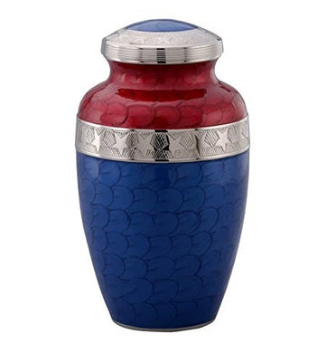 Star Spangled Patriot Adult Cremation Urn - Memorials4u