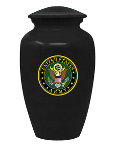 United States Army Military Cremation Urn, Black