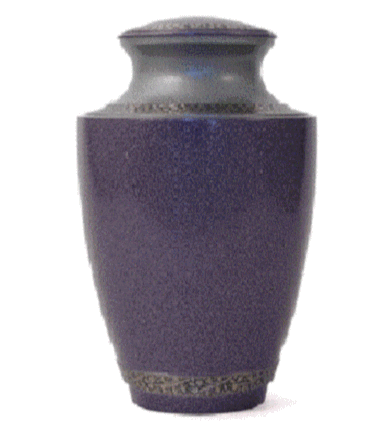 Granite Purple Brass Cremation Urn - Memorials4u