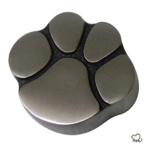 Pet Keepsake Urn - Paw Print Pet Urn - Custom Urn for Pet Ashes in Pewter -  Memorials4u