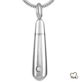 Loving Tear Drop Silver Cremation Jewelry For Ashes - Memorials4u