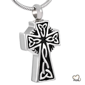 Silver Curvy Cross Jewelry - Memorials4u