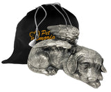 Pet Urn - Sleeping Dog Urn For Dogs Ashes - Metal Urn with Pewter Finish - Memorials4u
