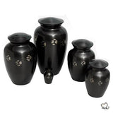 Classic Small Pet Urns For Pet Ashes - Paw Print Pet Keepsake Urn in Slate in Small, Medium, and Big-  Memorials4u
