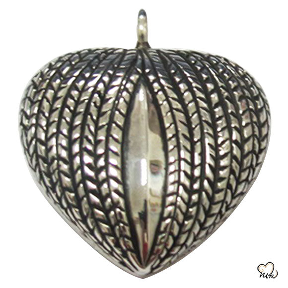 My Heart Silver Keepsake Cremation Jewelry For Ashes - Memorials4u