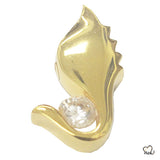 Modern Wing Cremation Jewelry - Gold Plated - Memorials4u