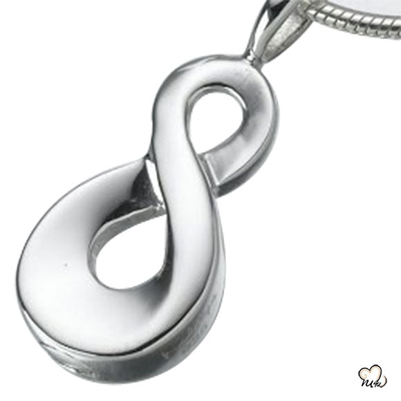 Infinity Keepsake Silver Cremation Jewelry For Ashes - Memorials4u