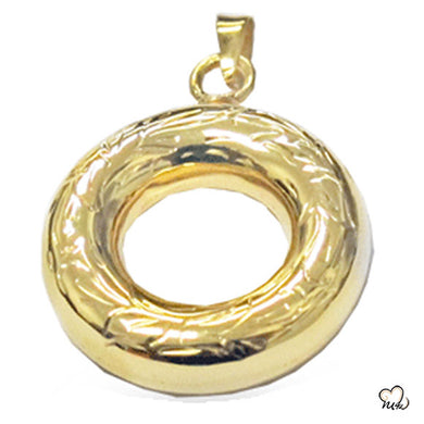 Circle of Love Cremation Jewelry -Gold Plated - Urn Necklace -Lockets For Ashes - Memorials4u