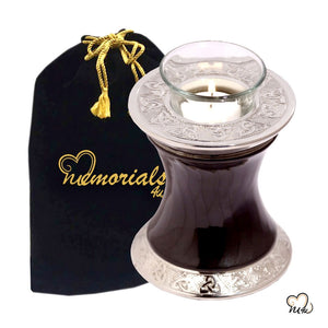 Baroque Shadow Tealight Cremation Urn, Tealight Urn - Memorials4u