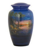 Camping on the Riverbank Adult Cremation Urn - Memorials4u