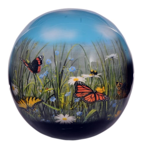 Butterfly Garden Sphere of Life Adult Cremation Urn - Memorials4u